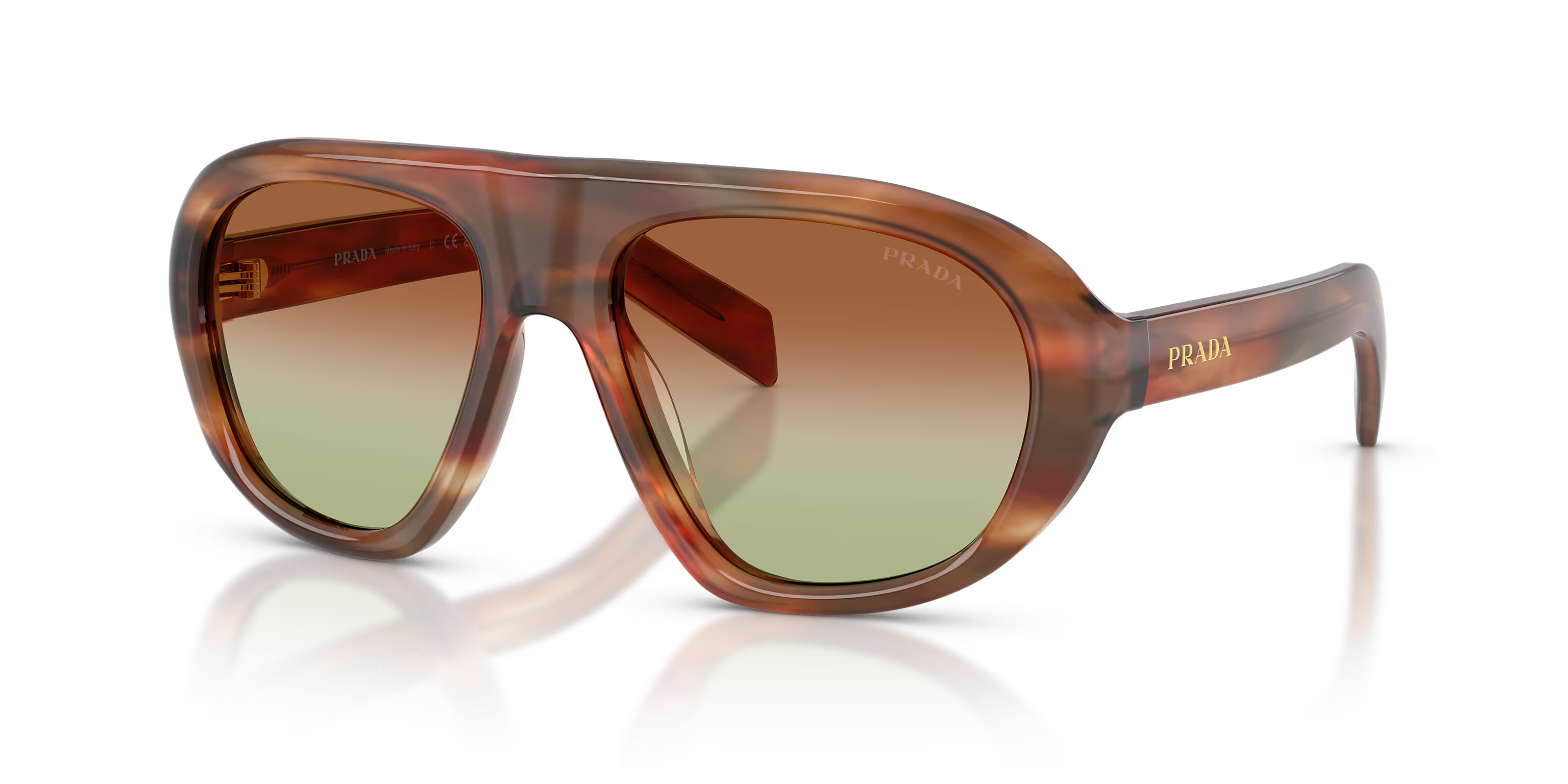 Prada | PRC05S | Stripped Oak Green/Brown
