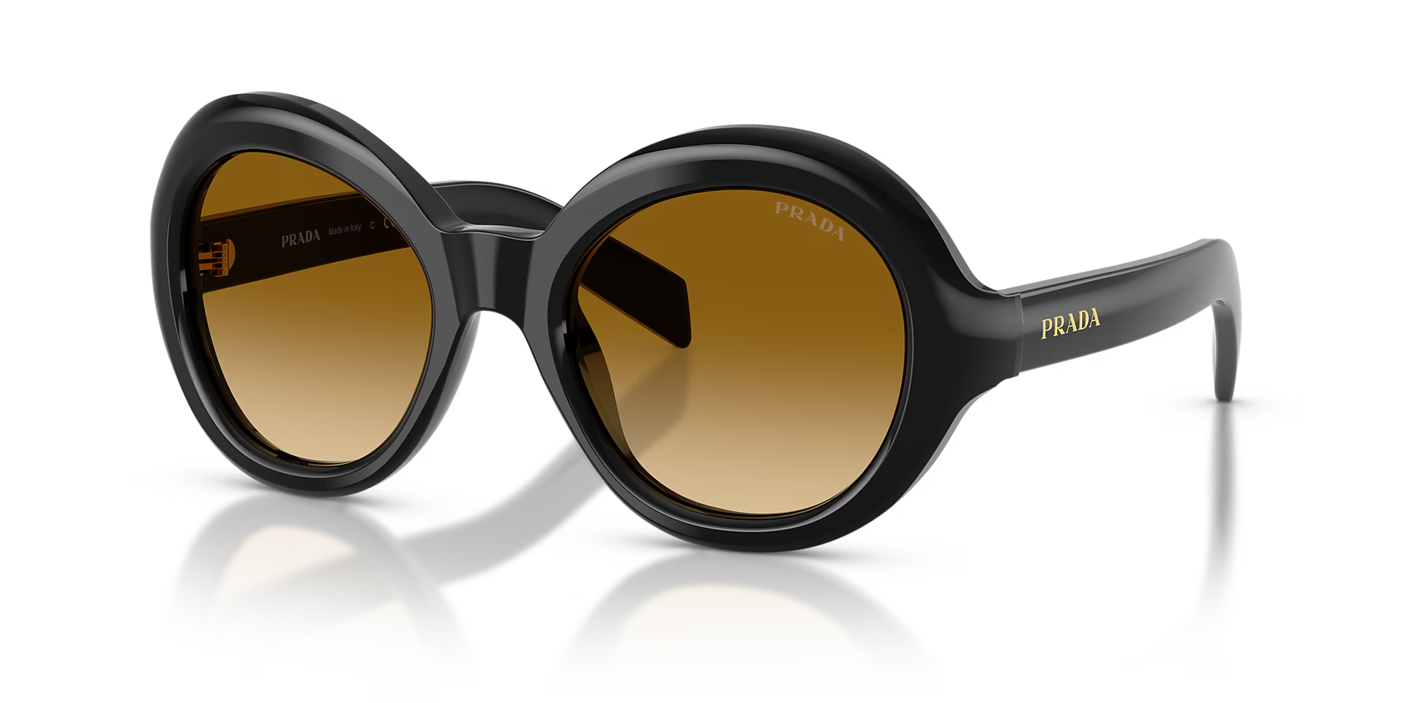 Prada | D08SU | Black / Yellow Gradient Light Brown