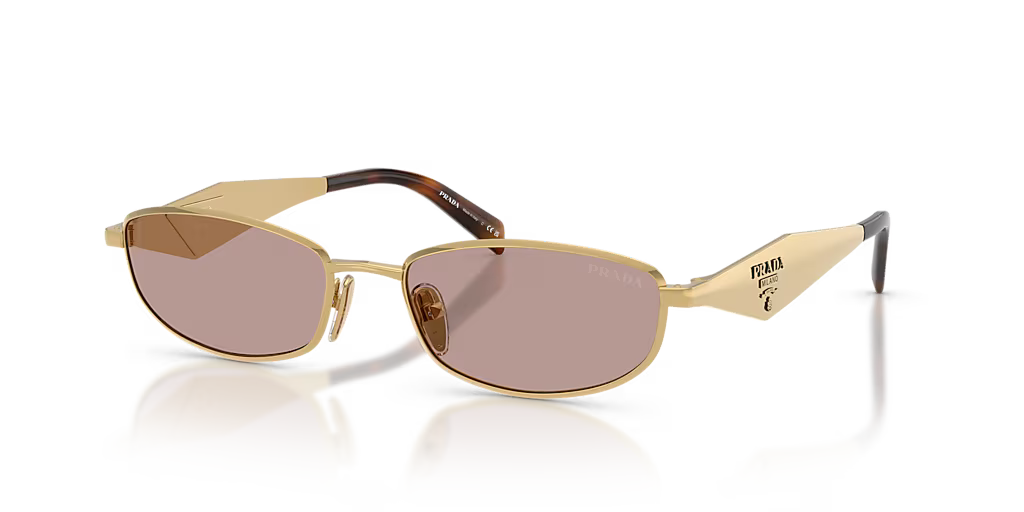 Prada | D51S | Gold / Light Purple Brown