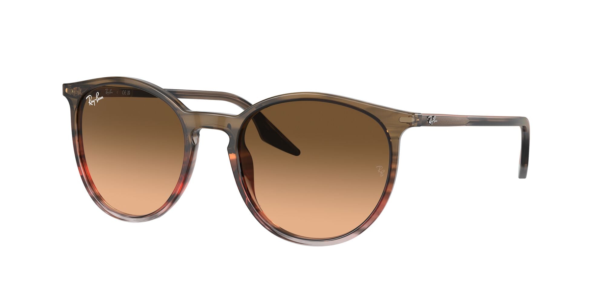 Ray-Ban | 2204 | Striped Brown And Red