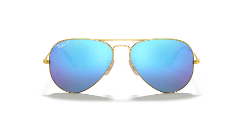 Ray-Ban | 3025 Aviator Large Metal | Gold & Blue Polarized