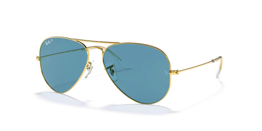 Ray-Ban | 3025 Aviator Large Metal | Gold & Blue