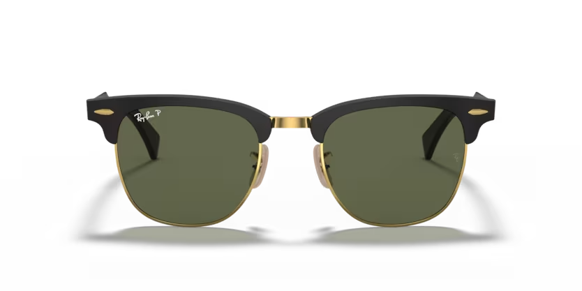 Ray-Ban | 3507 Clubmaster Aluminum | Black On Gold