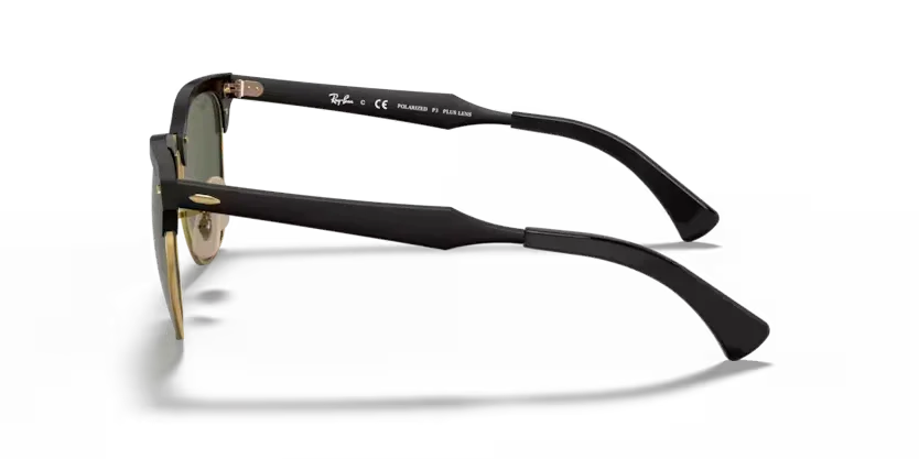 Ray-Ban | 3507 Clubmaster Aluminum | Black On Gold