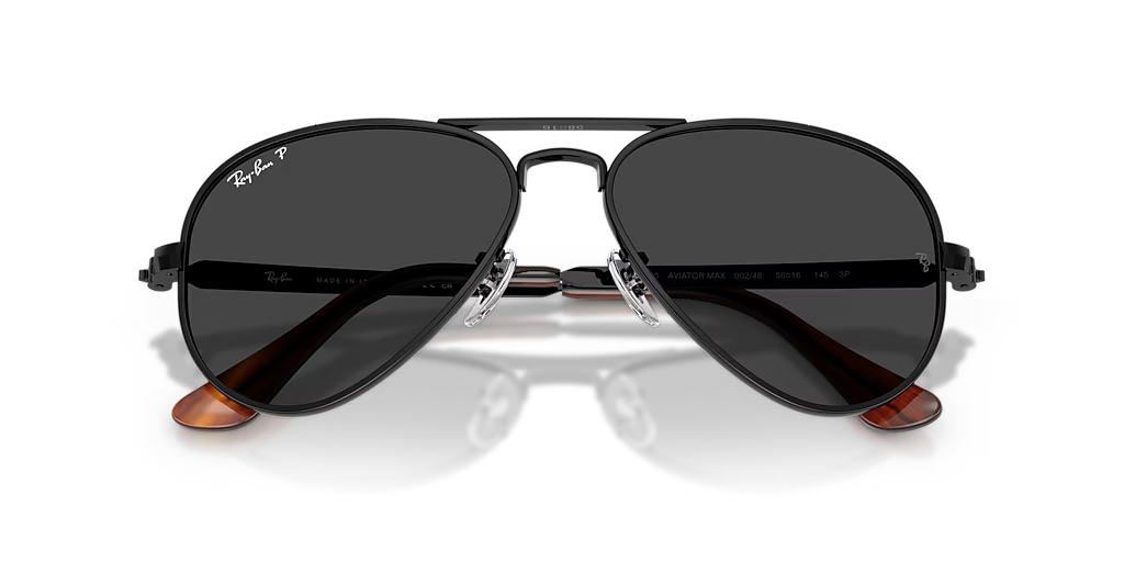 Ray-Ban | RB3925 Aviator Max | Black & Black Polarised