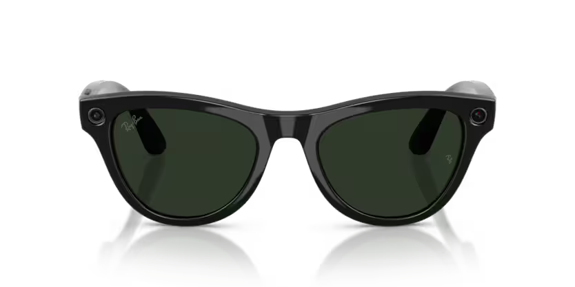 Ray-Ban Meta Gen 2 | RW4014 Skyler | Shiny Black Graphite Green Transitions