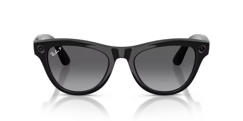Ray-Ban Meta Gen 2 | RW4014 Skyler | Shiny Black Gradient Graphite Polarised