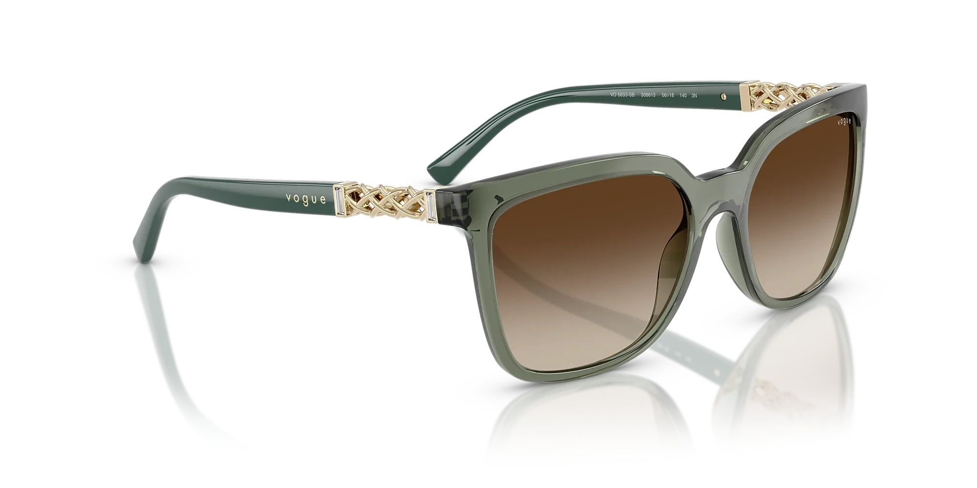 Vogue Eyewear | VO5633SB | Transparent Mallard Green Gradient Brown