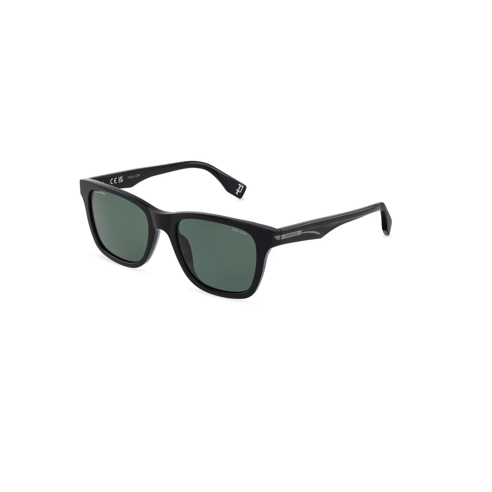 Police | SPLU68 Nerve 2 | Shiny Black Green Polarised