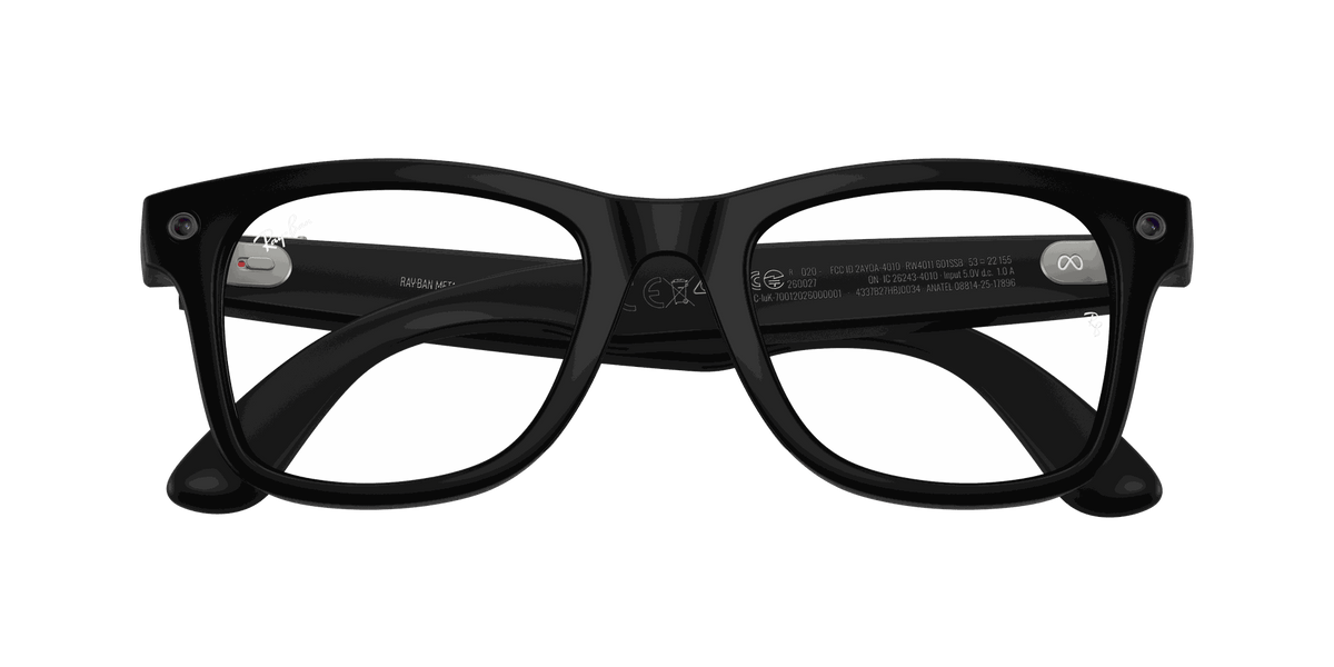 Ray-Ban Meta Gen 3 | RW4011 Wayfarer L | Matte Black Clear BLF&AR