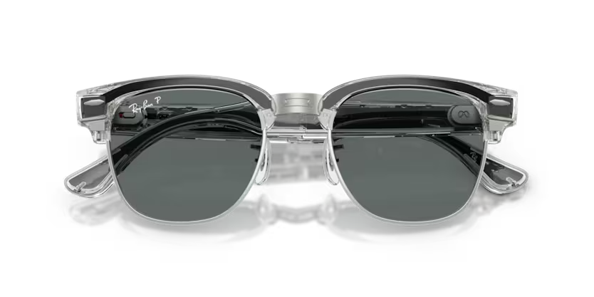 Ray-Ban Audio Meta Gen 3 | RW7004 Clubmaster | Transparent Iron Grey Polarised