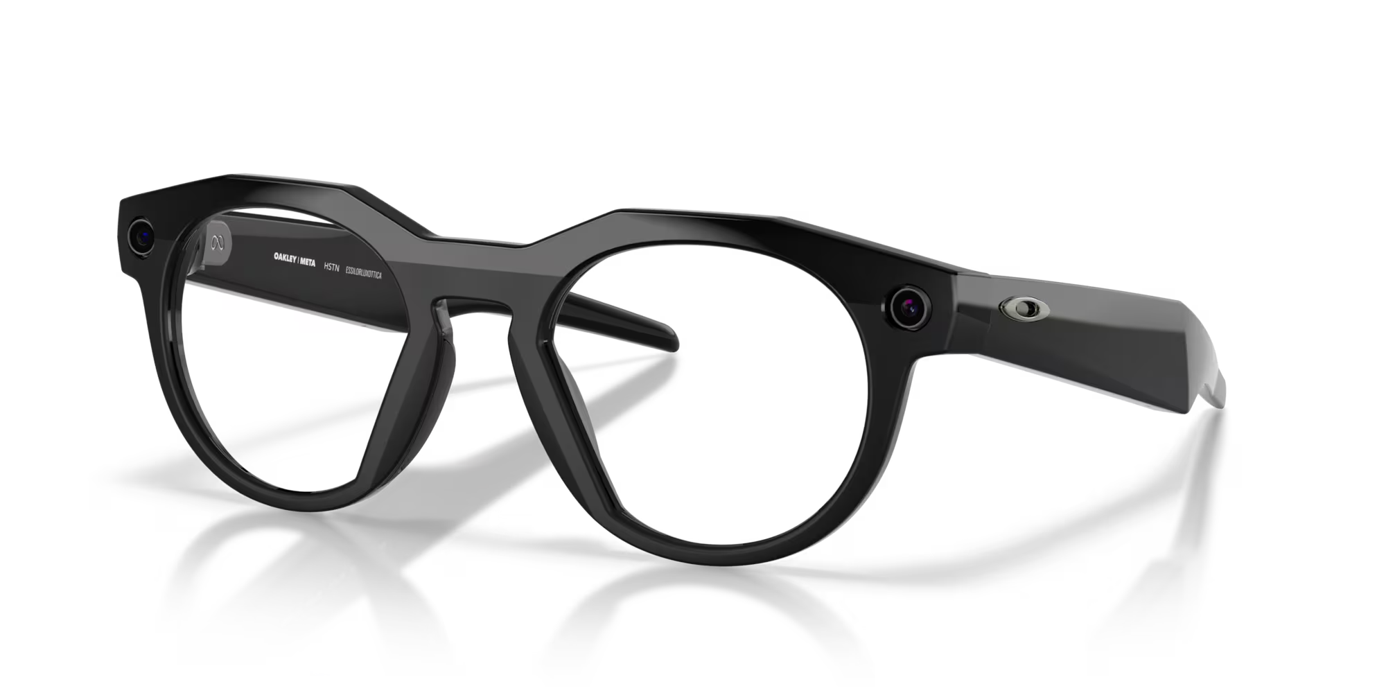 Oakley Meta HSTN Clear Lenses Black Frame Sunglasses