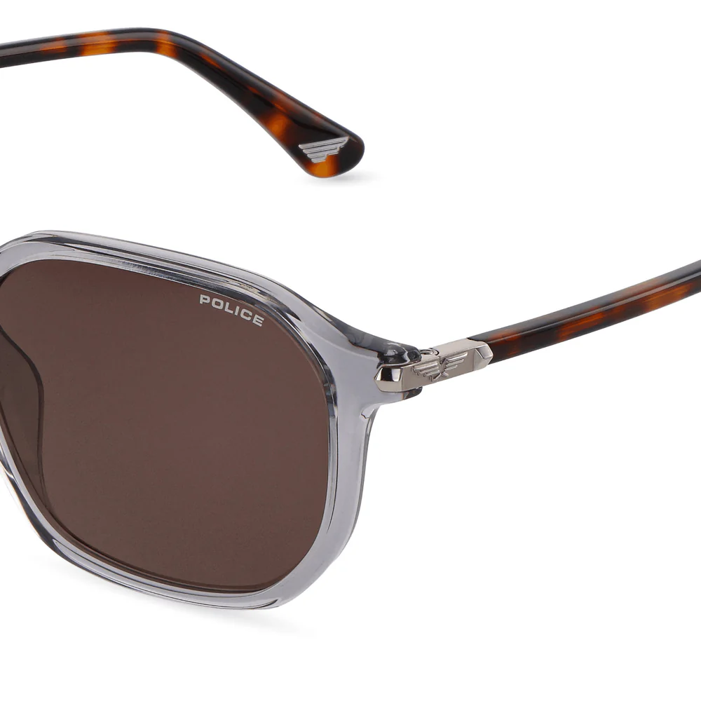 Police | Roadie 8 | Clear Glossy Grey Brown