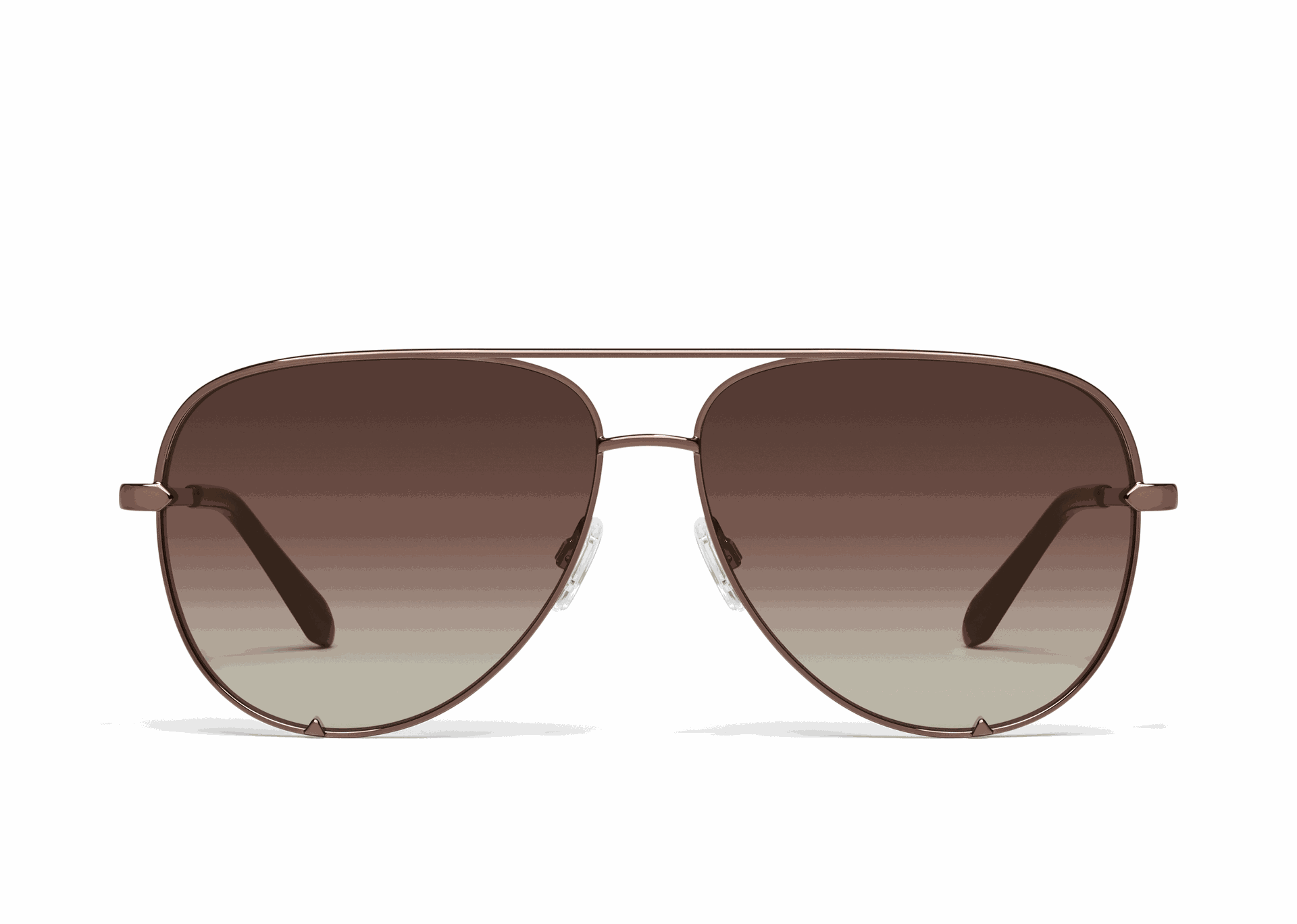 Quay | High Key XL | Large Chocolate Dark Brown