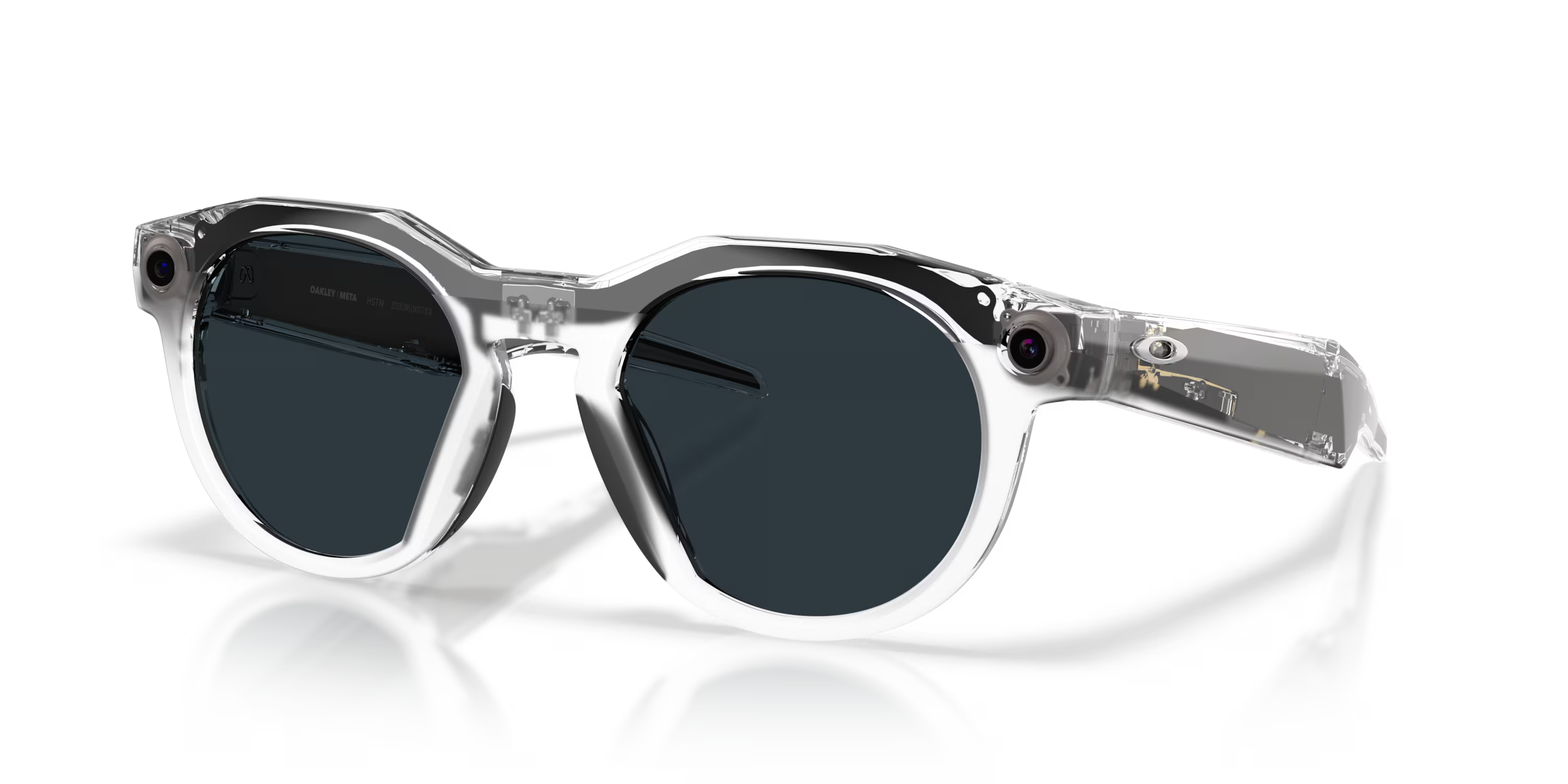 Oakley Meta HSTN Transitions Grey Lenses Clear Frame Sunglasses