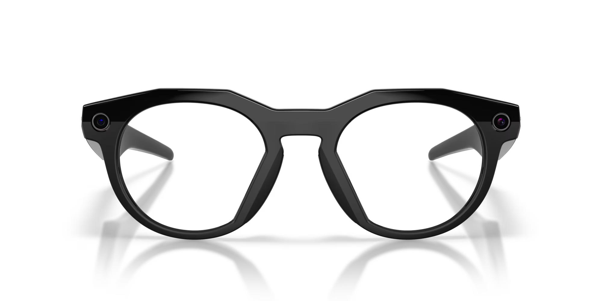 Oakley Meta HSTN Clear Lenses Black Frame Sunglasses
