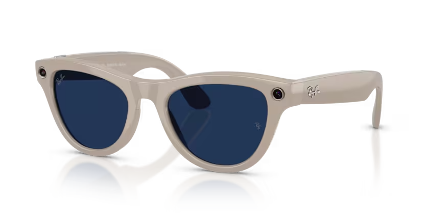 Ray-Ban Meta Gen 2 | RW4014 Skyler | Shiny Chalky Grey Transitions Sapphire