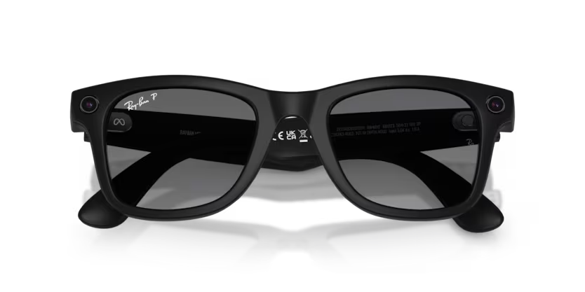 Ray-Ban Meta Gen 2 | RW4012 Wayfarer M | Matte Black Gradient Graphite Polarised