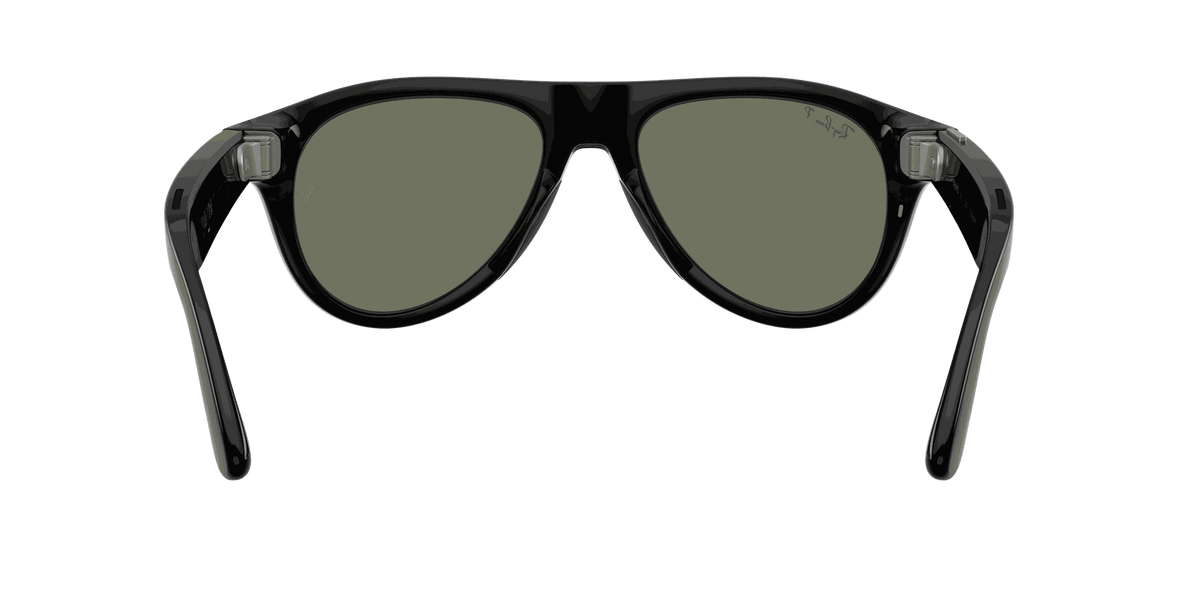 Ray-Ban Meta Gen 3 | RW4016 Aviator | Shiny Black G15 Green Polarised