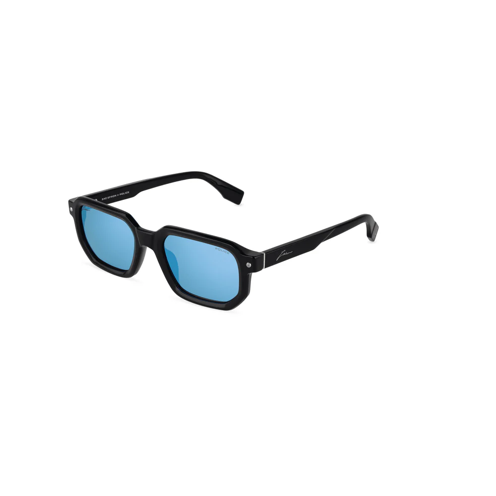 Police | SPLU82 | Zac Efron Signature Shiny Black Smoke Mirror Blue