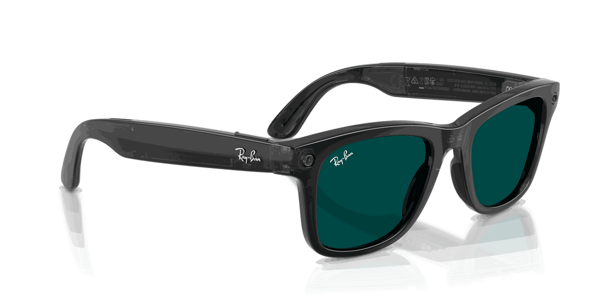 Ray-Ban Meta Gen 3 | RW4011 Wayfarer L | Transp. Black Transitions Aquamarine