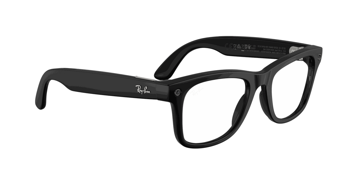 Ray-Ban Meta Gen 3 | RW4011 Wayfarer L | Matte Black Clear BLF&AR
