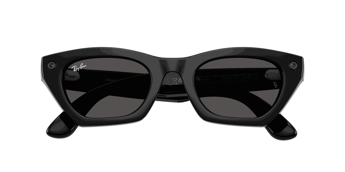 Ray-Ban Meta Gen 3 | RW4015 Zena | Shiny Black Grey