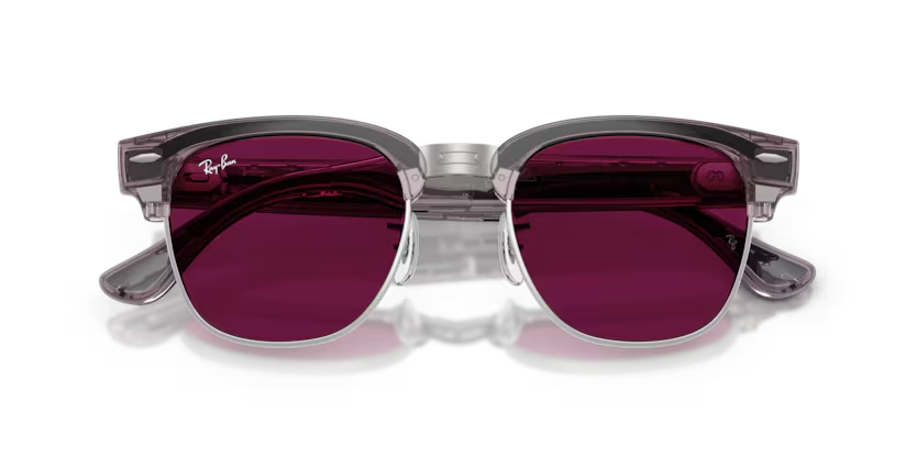 Ray-Ban Audio Meta Gen 3 | RW7004 Clubmaster | Transparent orchid Transitions Gen S Ruby