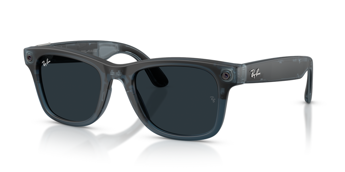 Ray-Ban Meta Gen 3 | RW4011 Wayfarer L | Tp. Mt. Ocean Blue Transitions Gen S Grey