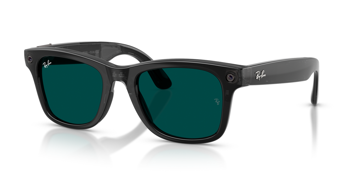 Ray-Ban Meta Gen 3 | RW4011 Wayfarer M | Transp. Black Transitions Aquamarine