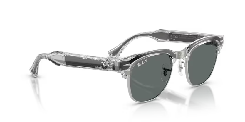 Ray-Ban Audio Meta Gen 3 | RW7004 Clubmaster | Transparent Iron Grey Polarised