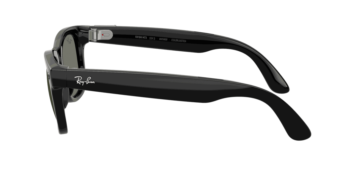 Ray-Ban Meta Gen 3 | RW4011 Wayfarer L | Shiny Black G15 Green Polarised