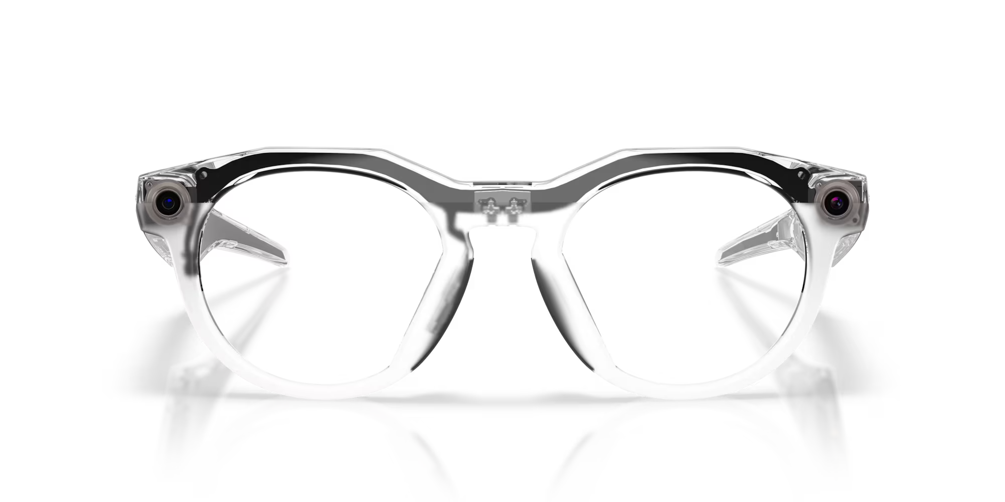 Oakley Meta HSTN Transitions Grey Lenses Clear Frame Sunglasses
