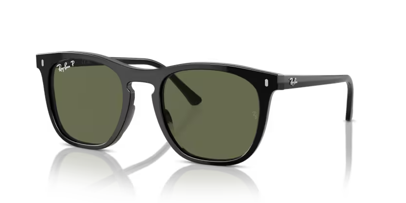 Ray-Ban | RB2210F | Black Green Polarised