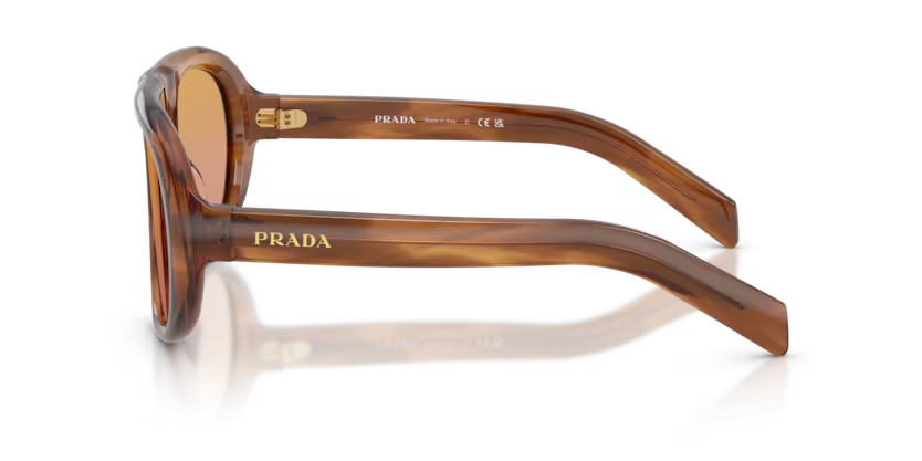 Prada | PRC05S | Striped Rosewood Orange