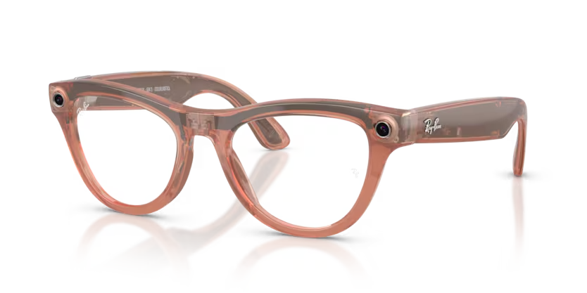 Ray- Ban Meta Gen 2 | RW4014 | Shiny Peach Transition Brown