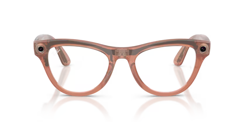 Ray- Ban Meta Gen 2 | RW4014 | Shiny Peach Transition Brown