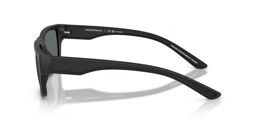 Emporio Armani | 4267U | Rubberized Matte Black Polarised