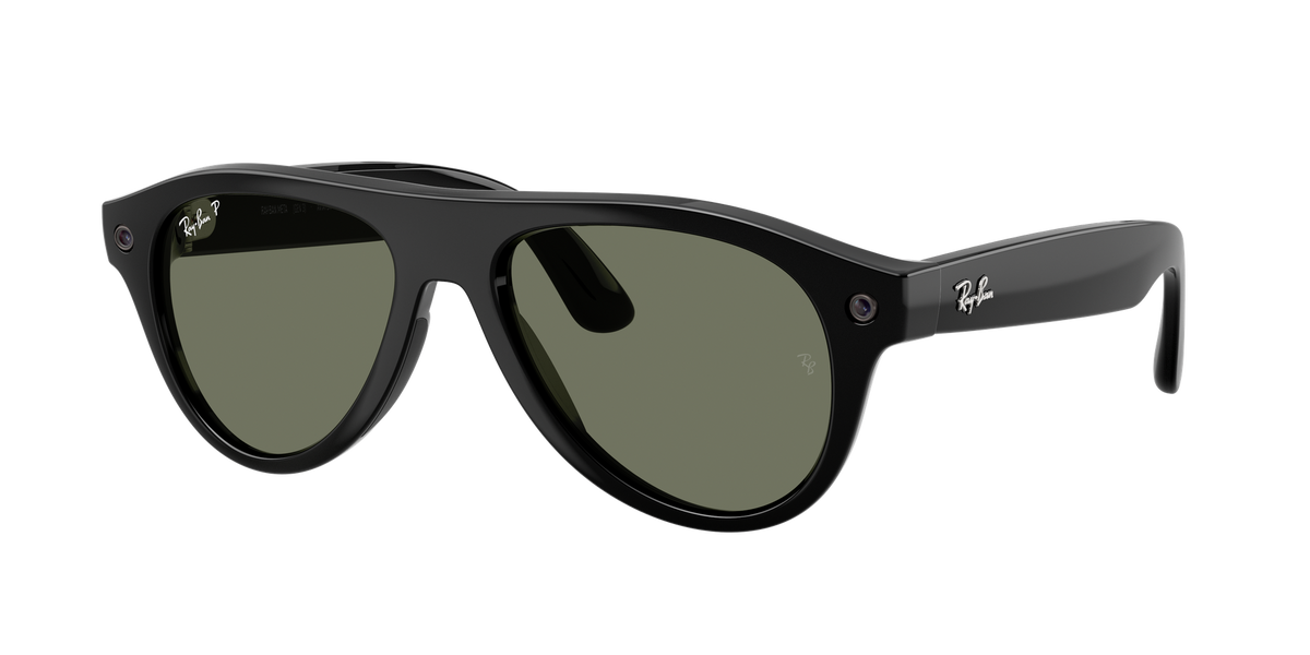 Ray-Ban Meta Gen 3 | RW4016 Aviator | Shiny Black G15 Green Polarised