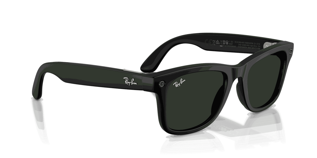 Ray-Ban Meta Gen 3 | RW4011 Wayfarer L | Matte Black Transitions Gen S Graphite Green