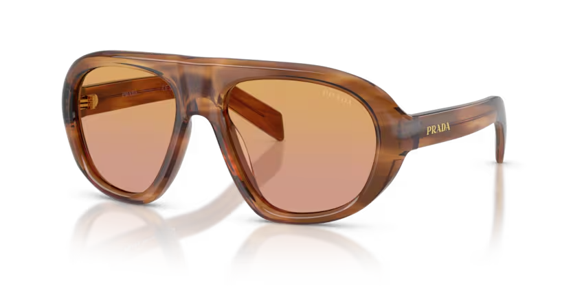 Prada | PRC05S | Striped Rosewood Orange