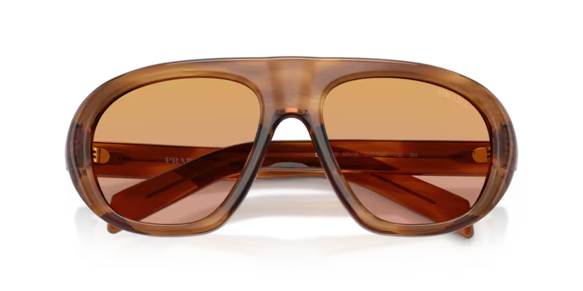 Prada | PRC05S | Striped Rosewood Orange