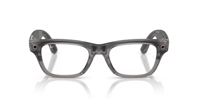 Ray-Ban Meta Gen 2 | RW7001 Blayzer Optics | Transparent Ice Grey Clear