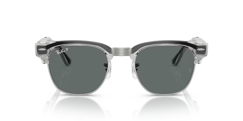 Ray-Ban Audio Meta Gen 3 | RW7004 Clubmaster | Transparent Iron Grey Polarised