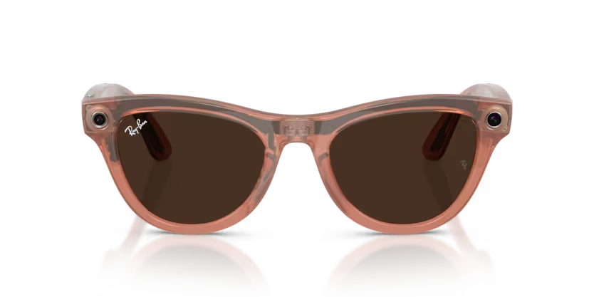 Ray- Ban Meta Gen 2 | RW4014 | Shiny Peach Transition Brown