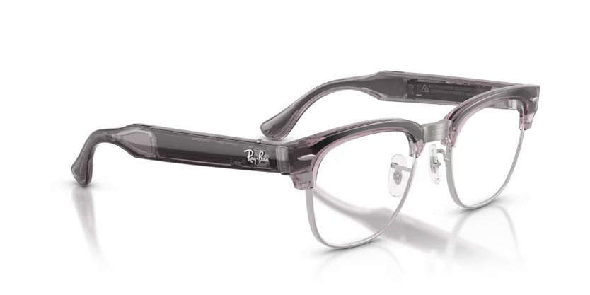 Ray-Ban Audio Meta Gen 3 | RW7004 Clubmaster | Transparent orchid Transitions Gen S Ruby