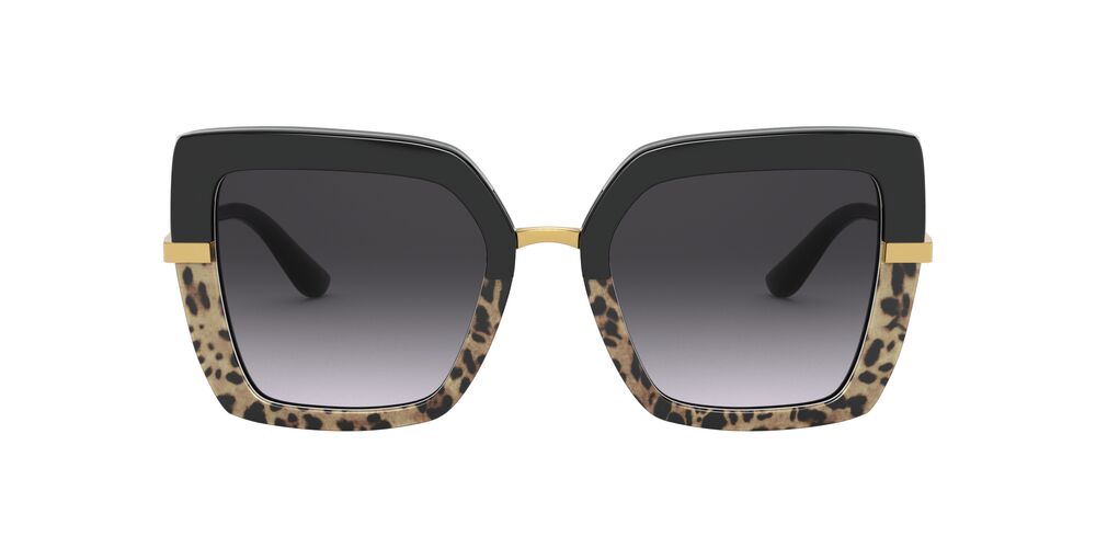 Dolce & Gabbana | 4373F | Top Black On Print Leopard/Black