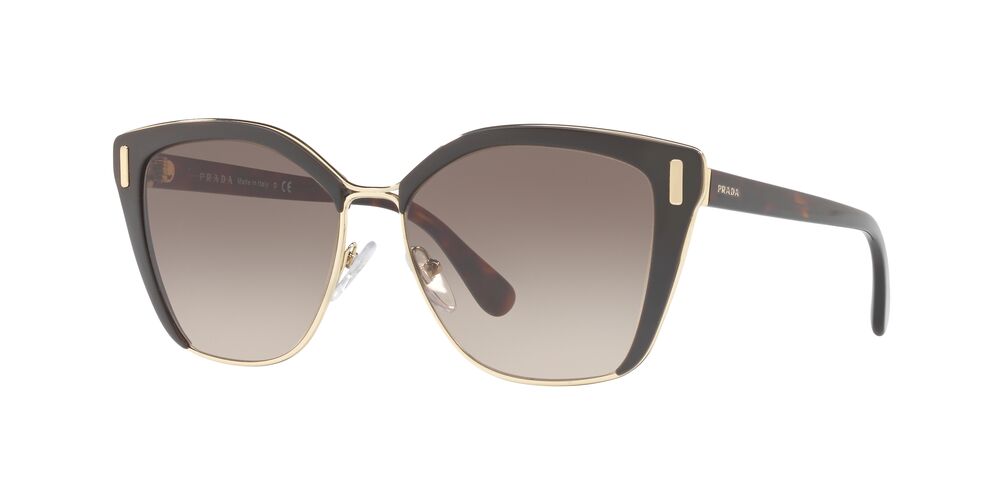 Prada | 56TS | Brown/Pale Gold