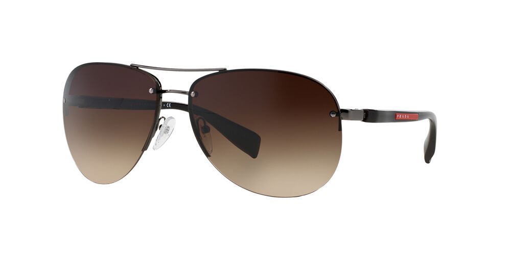 Prada store gunmetal sunglasses