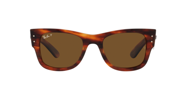 Ray-Ban | 0840S Mega Wayfarer | Striped Havana Polarised